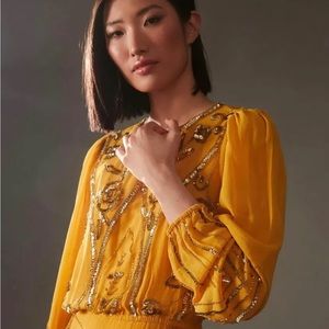 ANTHROPOLOGIE LET ME BE JULIET MAXI DRESS